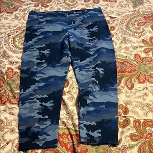 J. Crew Blue Camo Leggings